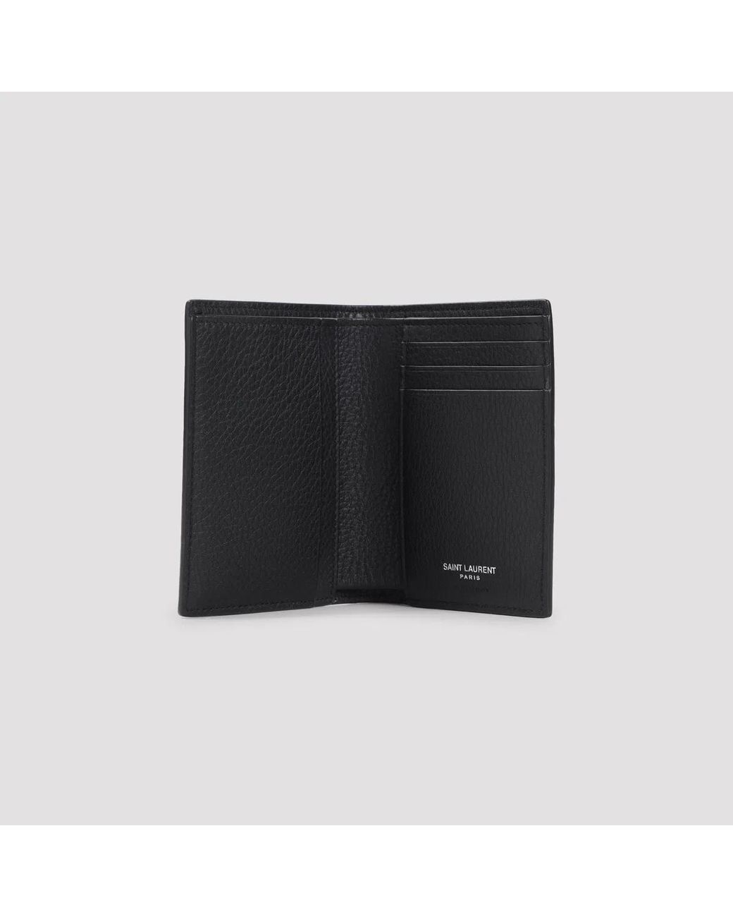 Saint Laurent Black Ysl Wallet for men
