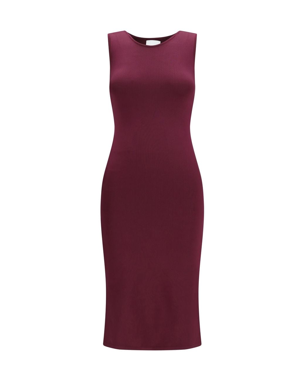 Sa Su Phi Purple Sleeveless Slim-Fit Long Silk Dress