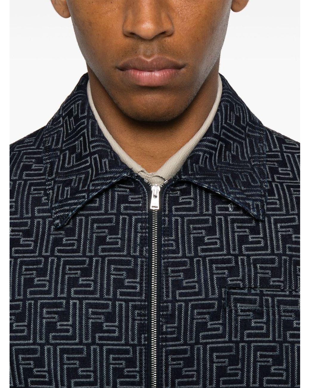 Fendi Blue Jeans Jacket for men