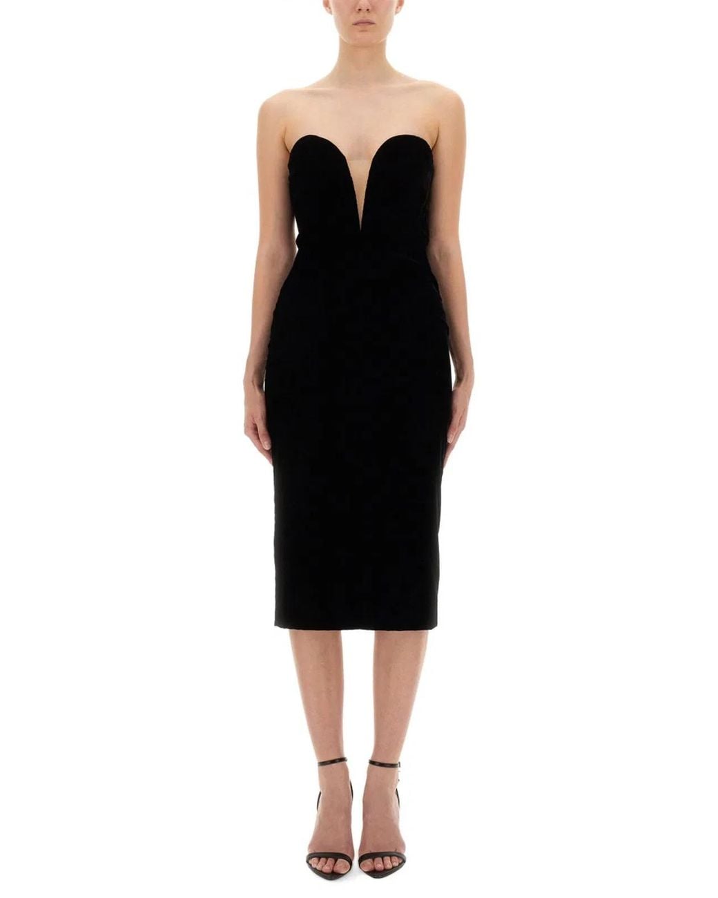 Tom Ford Black Velvet Cocktail Dress