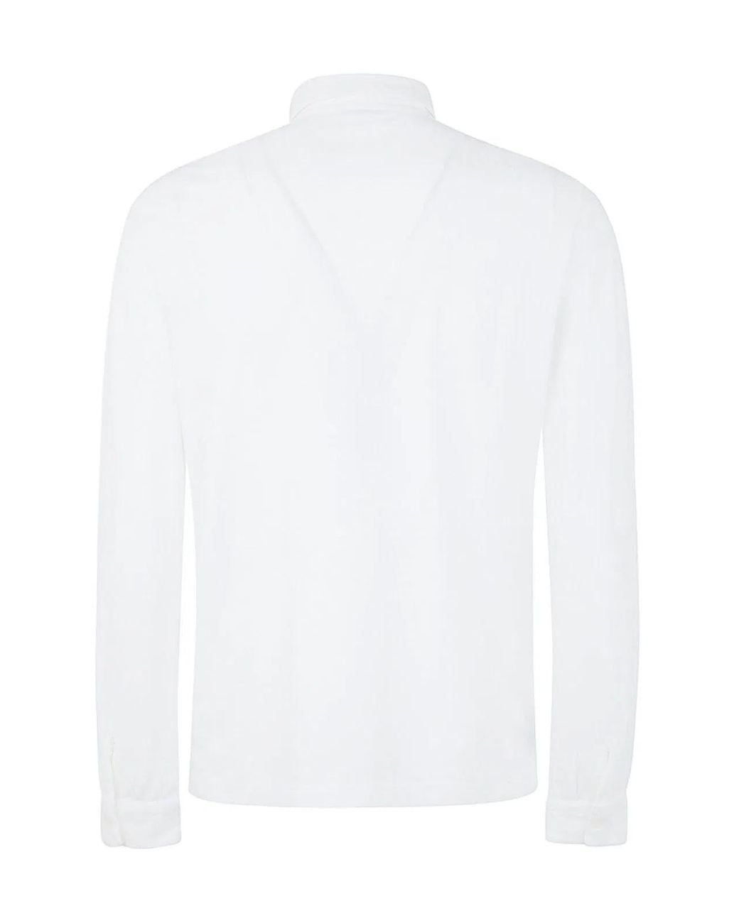 Zanone White Long Sleeves Polo for men