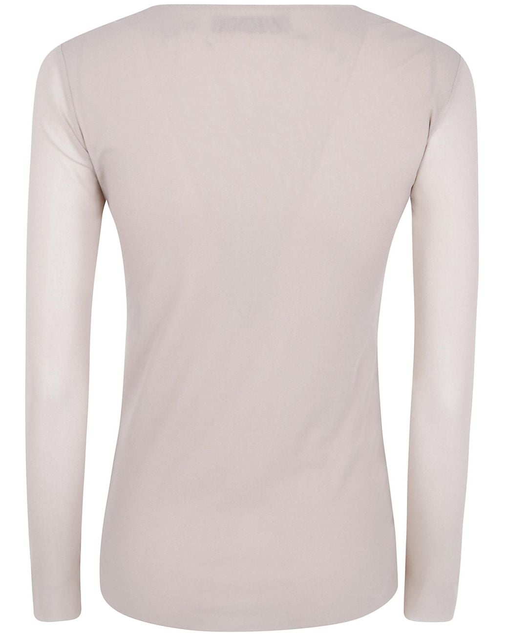 D.exterior Pink Tulle Round Neck Sweater
