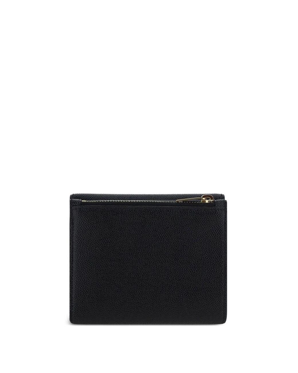 Saint Laurent Black Cassandre Leather Wallet