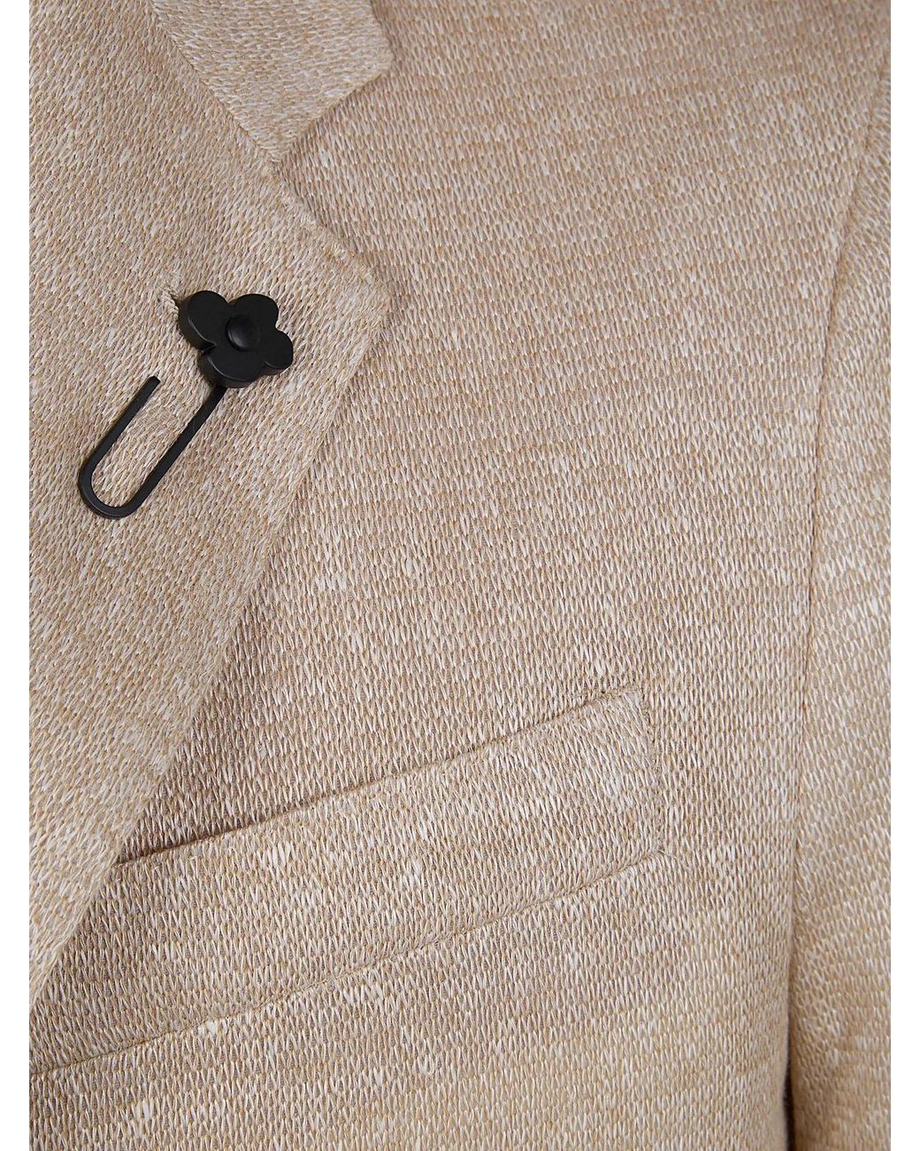 Lardini Natural Knitted Jacket for men