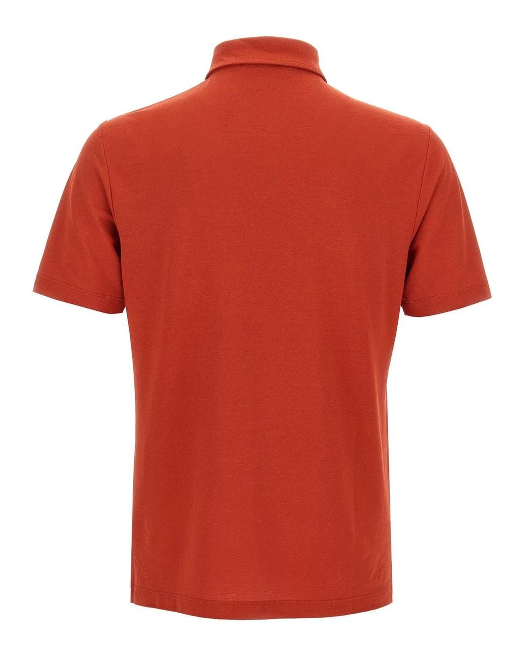 Zanone Red 'Ice Cotton' Polo Shirt for men