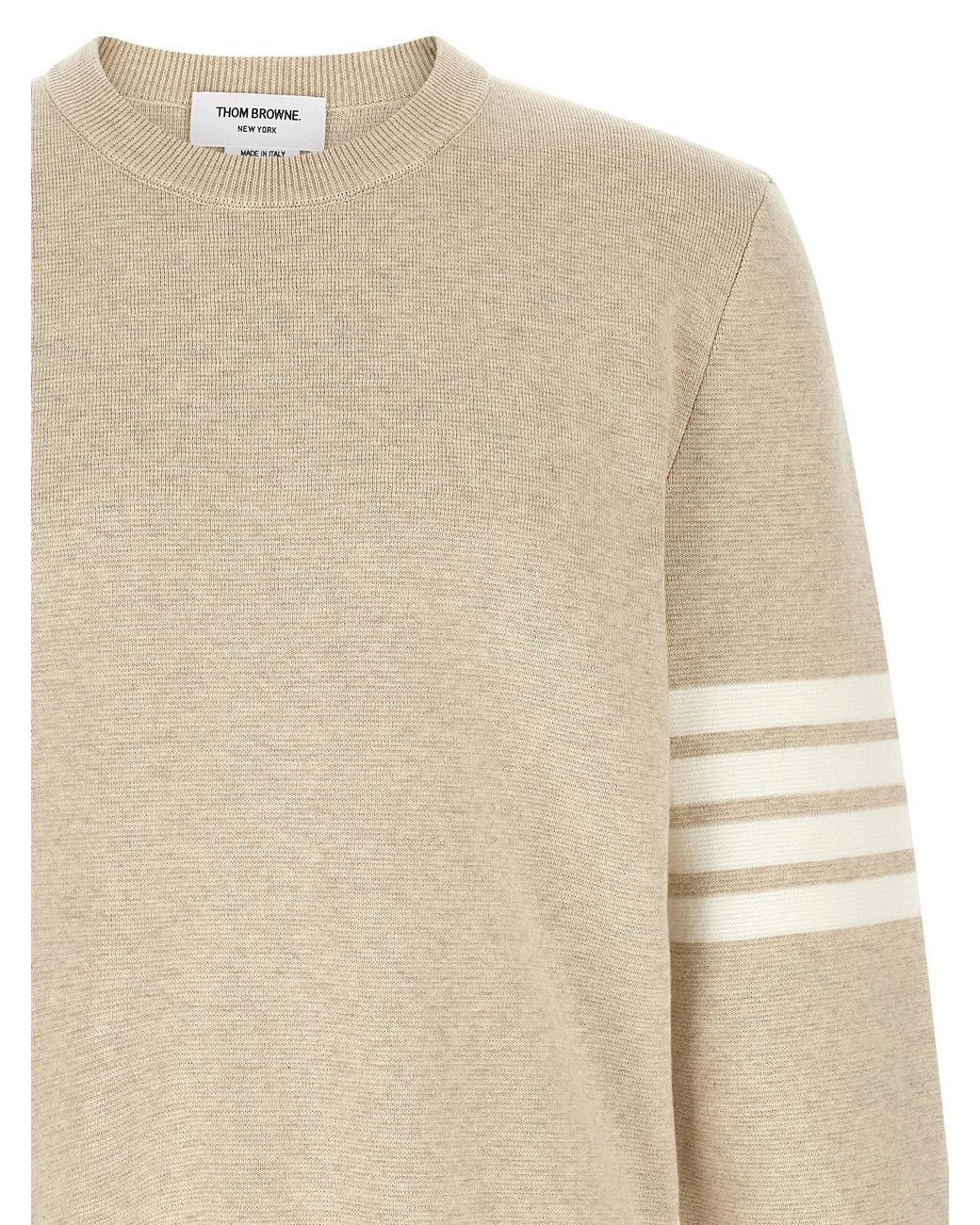 Thom Browne Natural 4-Bar Sweater for men