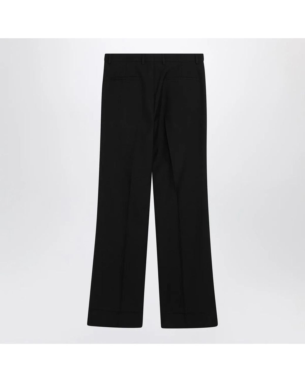 Valentino Black Wool-Blend Trousers for men
