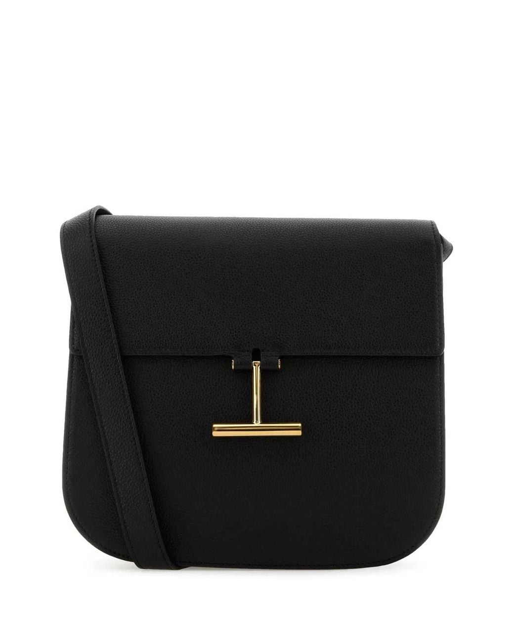 Tom Ford Black Leather Crossbody Bag