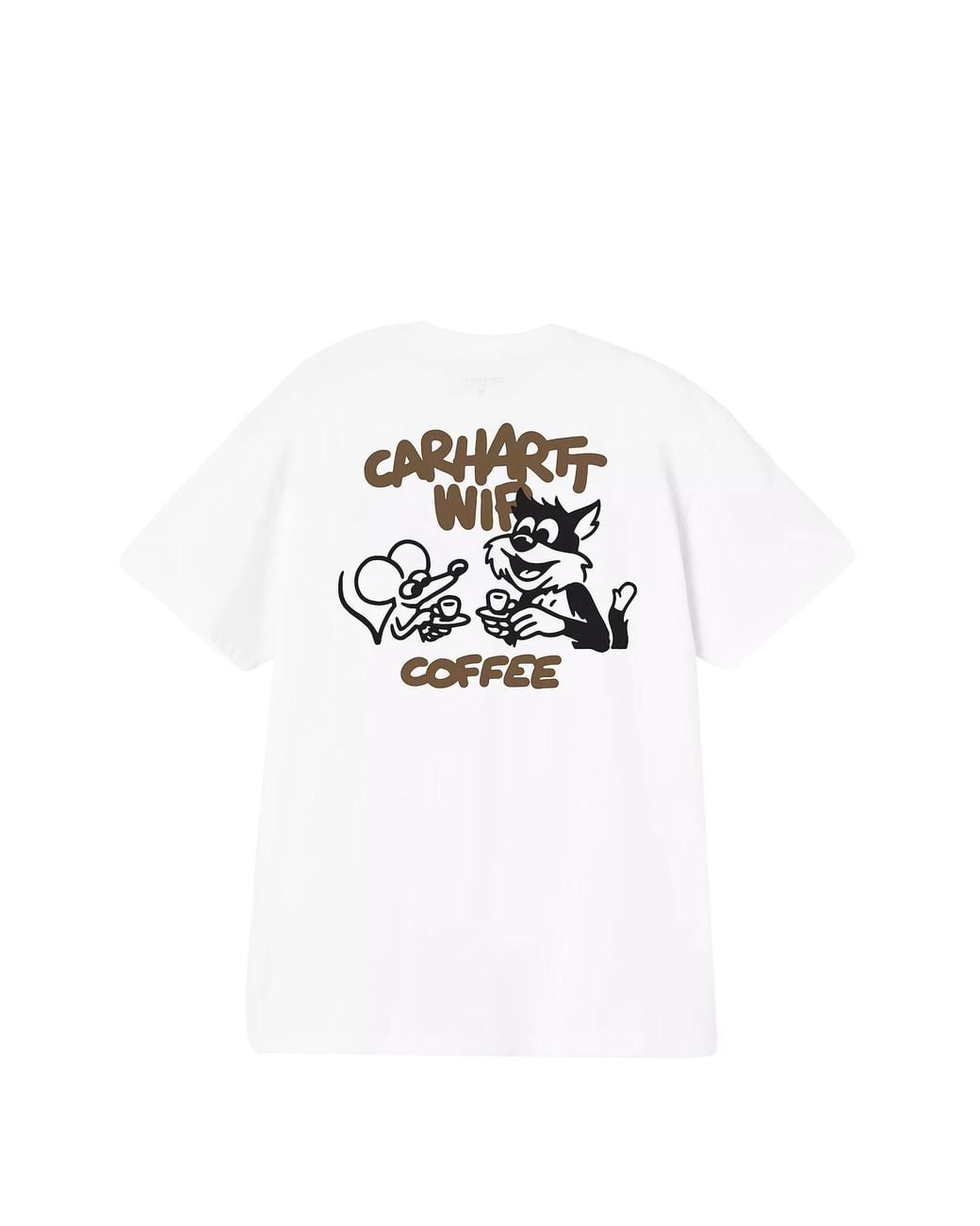 Carhartt White Coffee Break Print T-Shirt for men