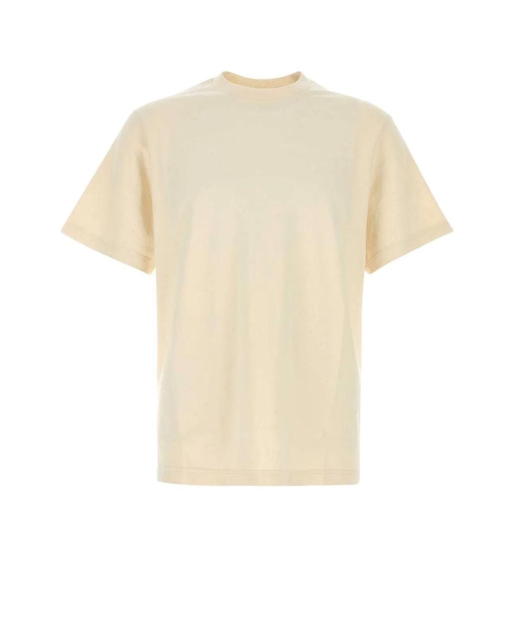 The Row White Melange Cotton Crewneck T-Shirt for men