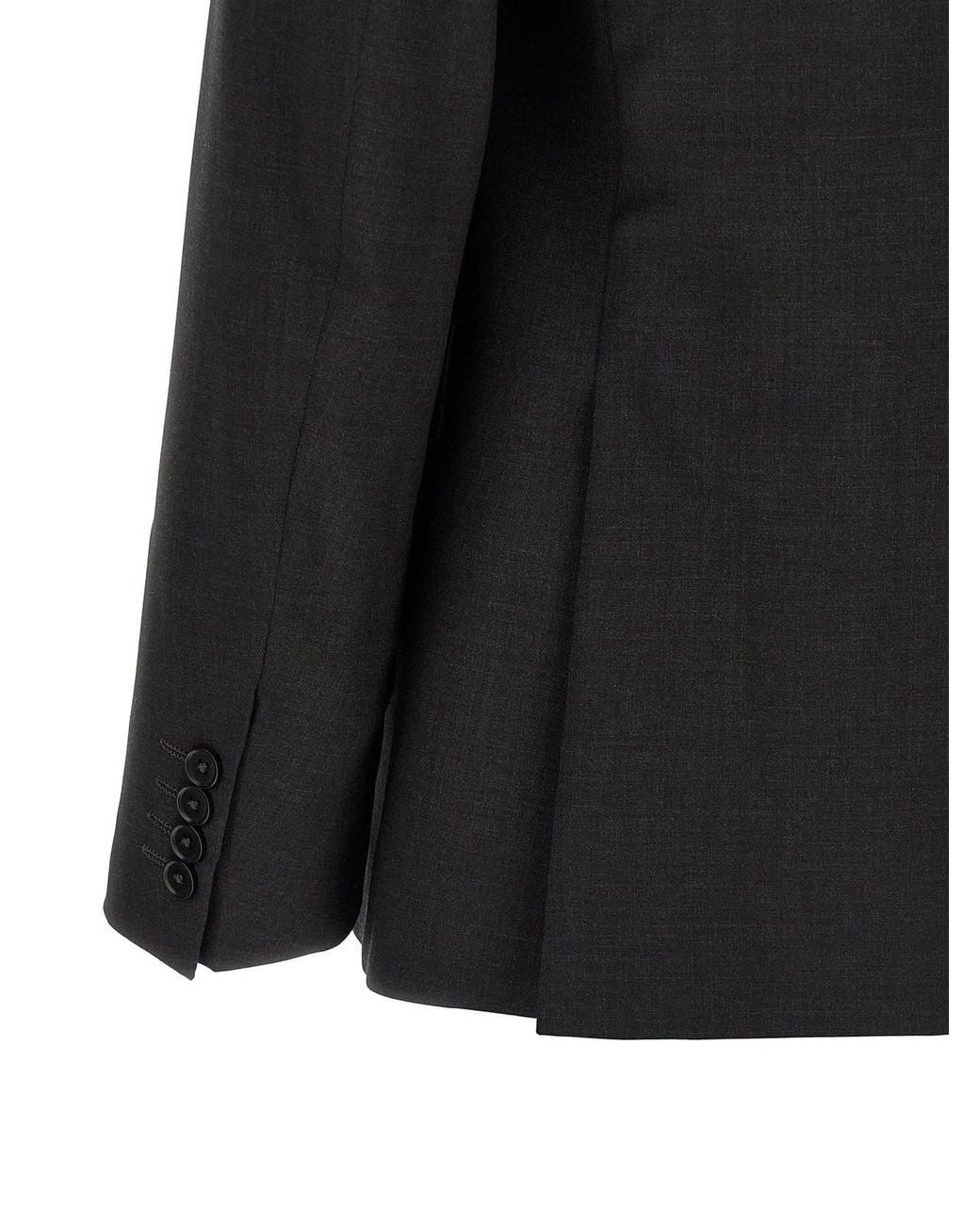 Pal Zileri Black Wool Dress for men