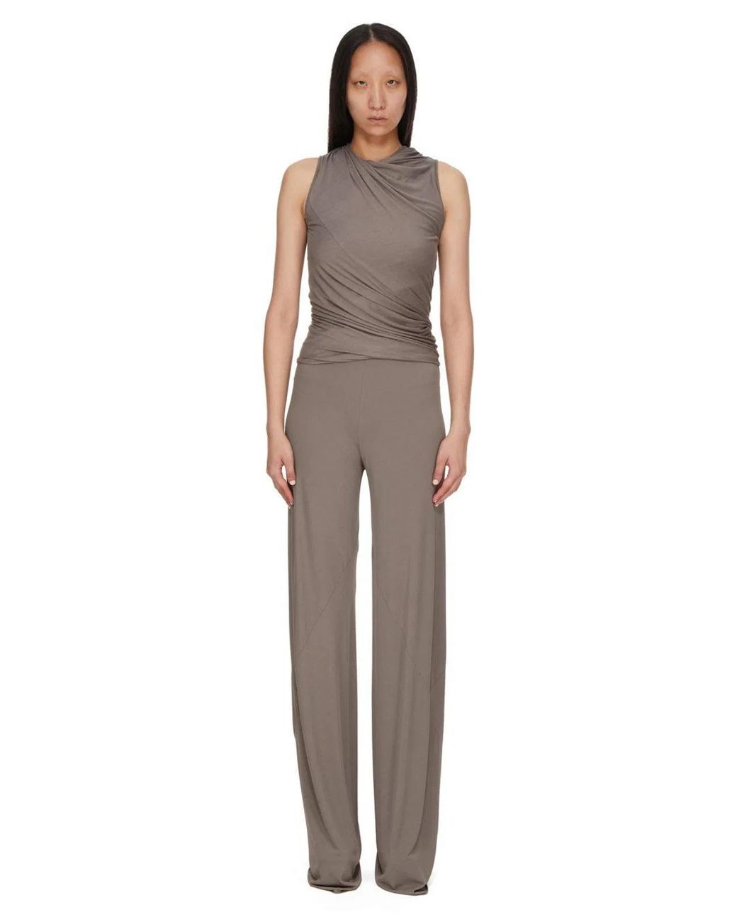 Rick Owens Gray Farrah Bias Pants