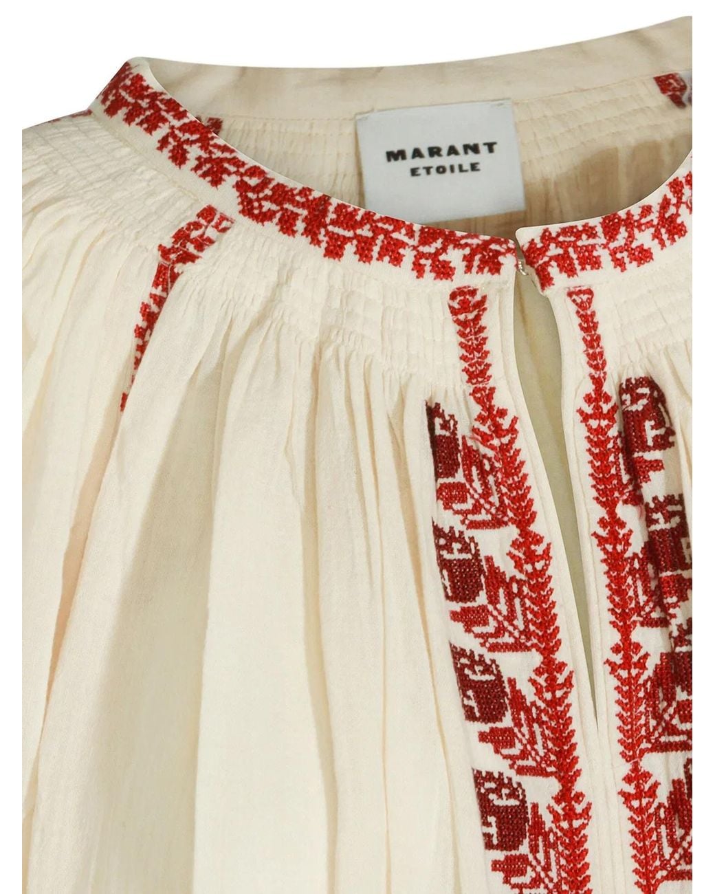 Isabel Marant Natural Lena Cotton T-Shirts Tops
