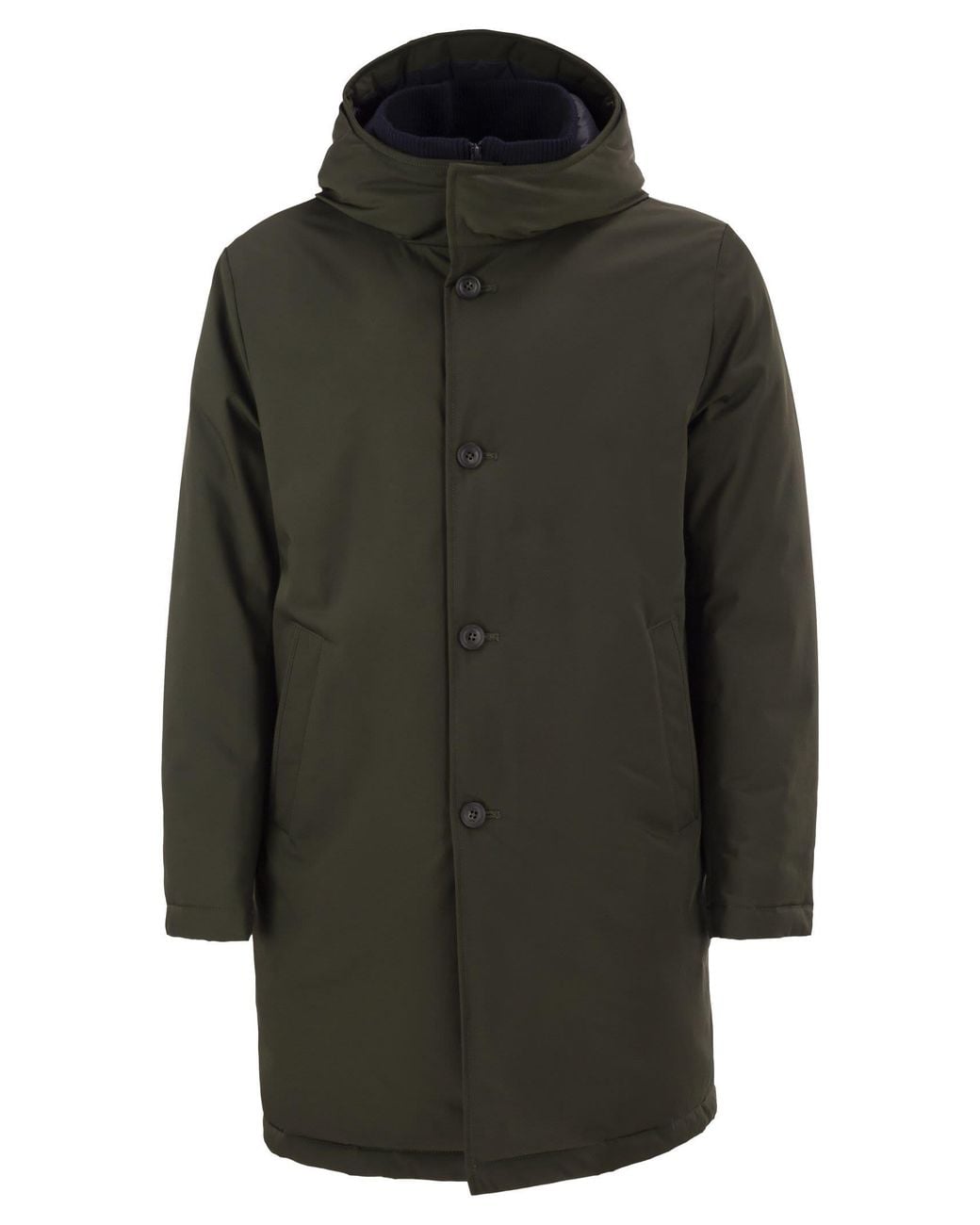 Fay Gray Stretch Fabric Hooded Parka By for men
