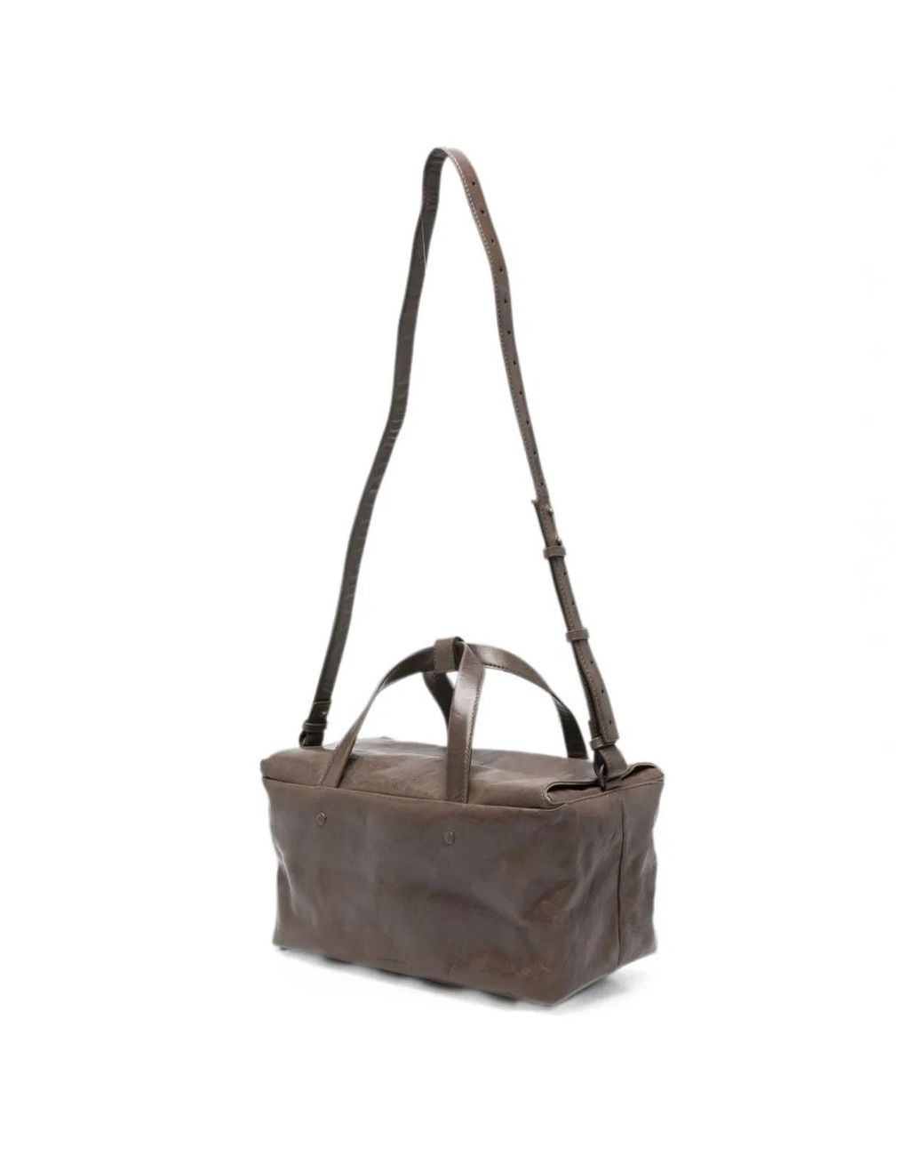 Lihann George White Lili Leather Tote Bag