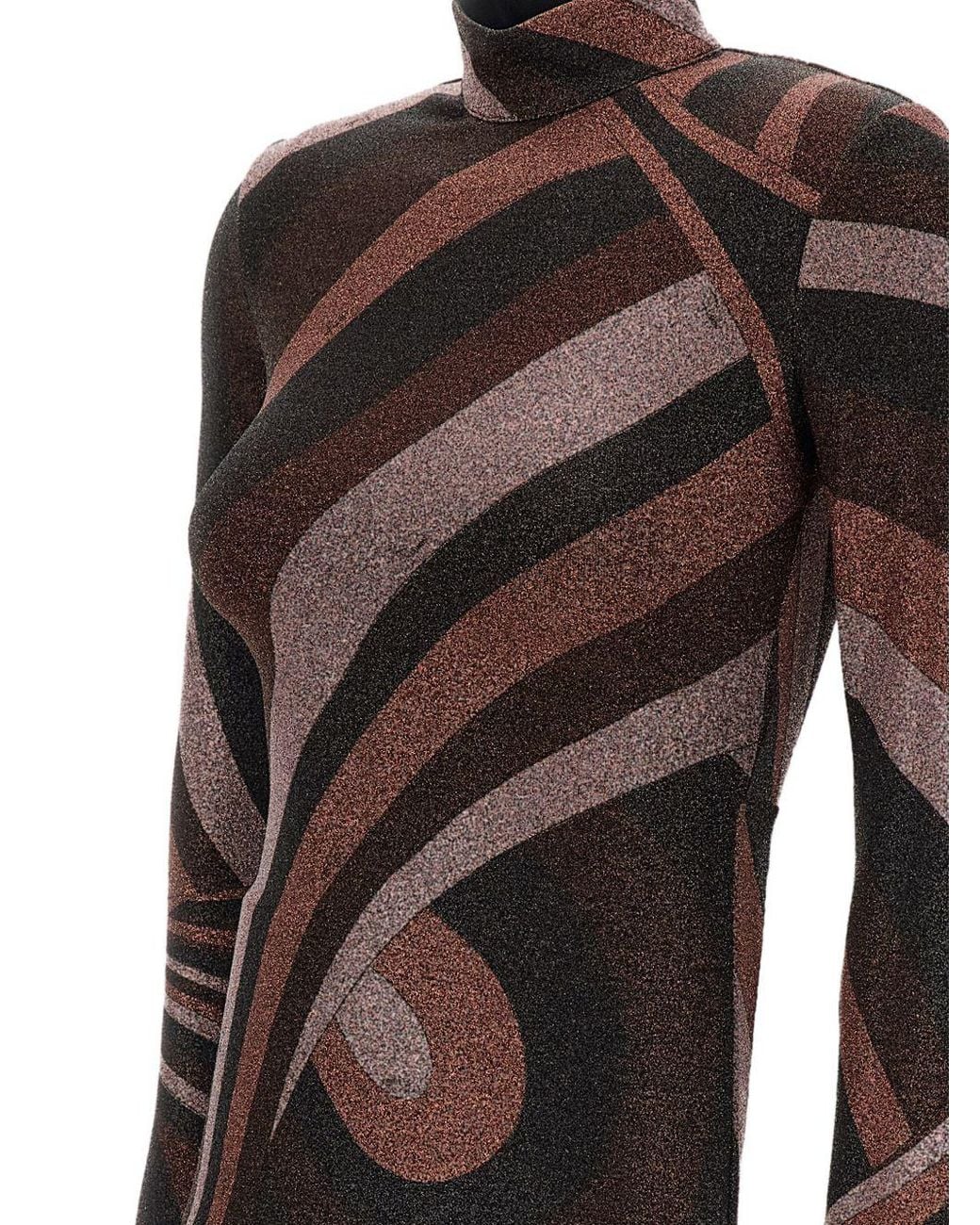 Emilio Pucci Brown Printed Top
