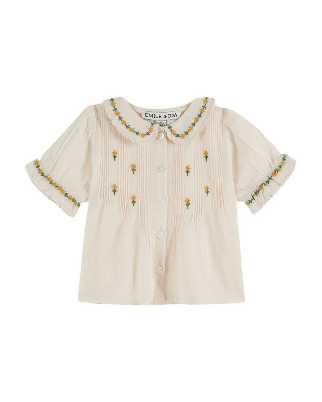 Emile Et Ida Natural Emile & Ida Blouse Brodee