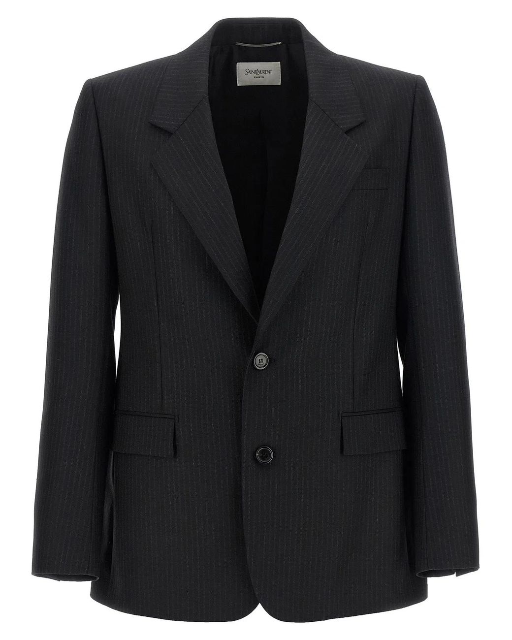 Saint Laurent Black Wool Blazer Clothing for men
