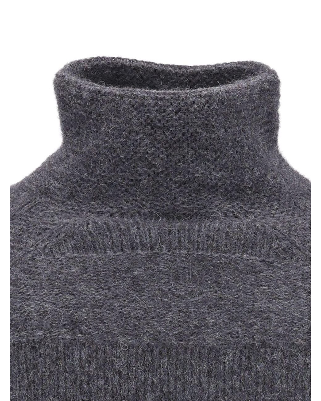 Emporio Armani Blue Wool Blend Sweater