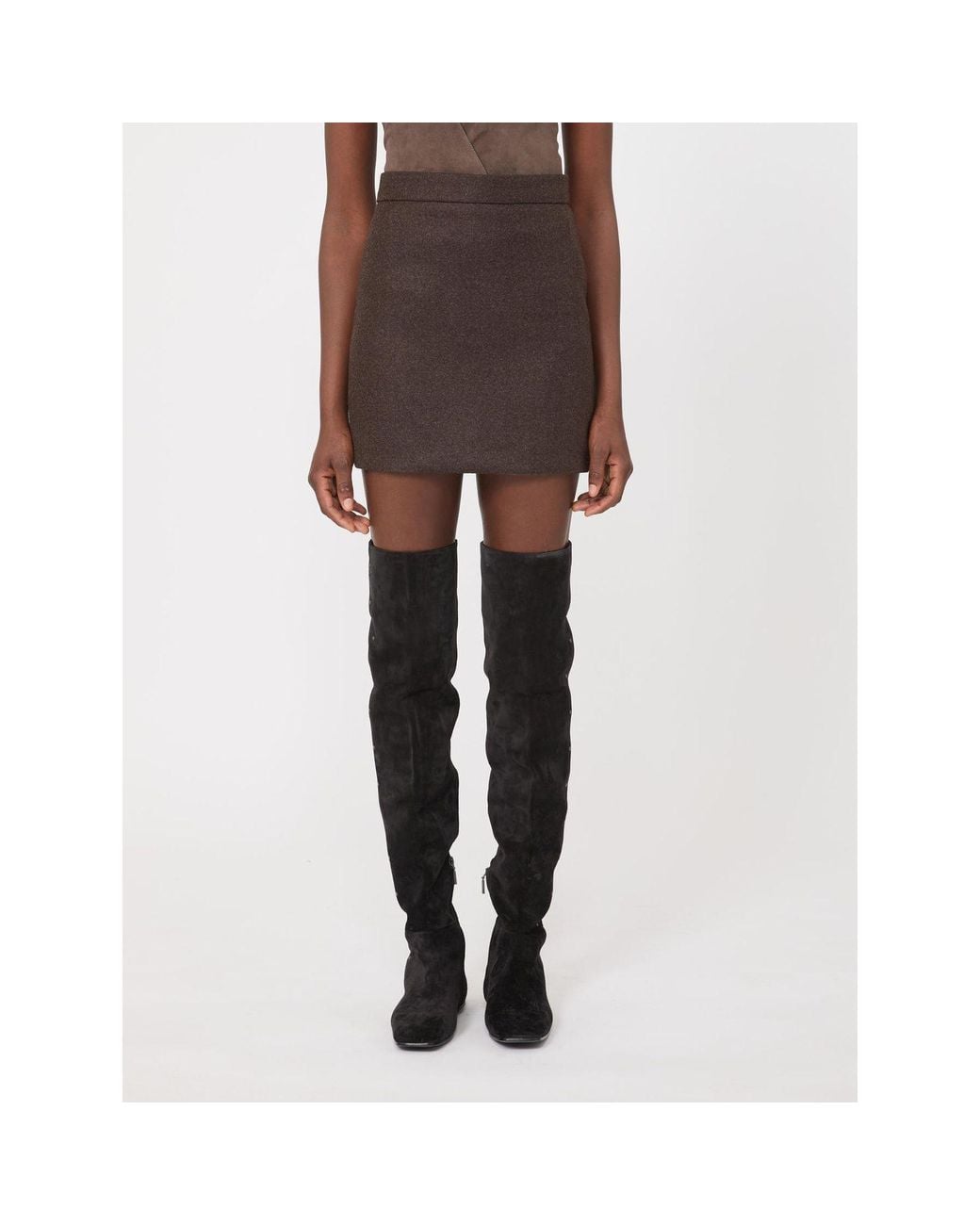 Max Mara Brown Mxsacinoso Skirt