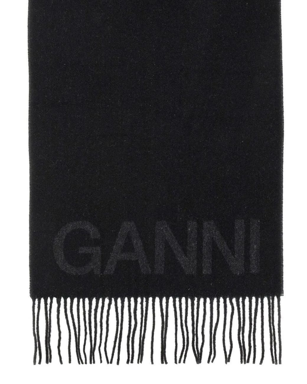 Ganni Black Scarves
