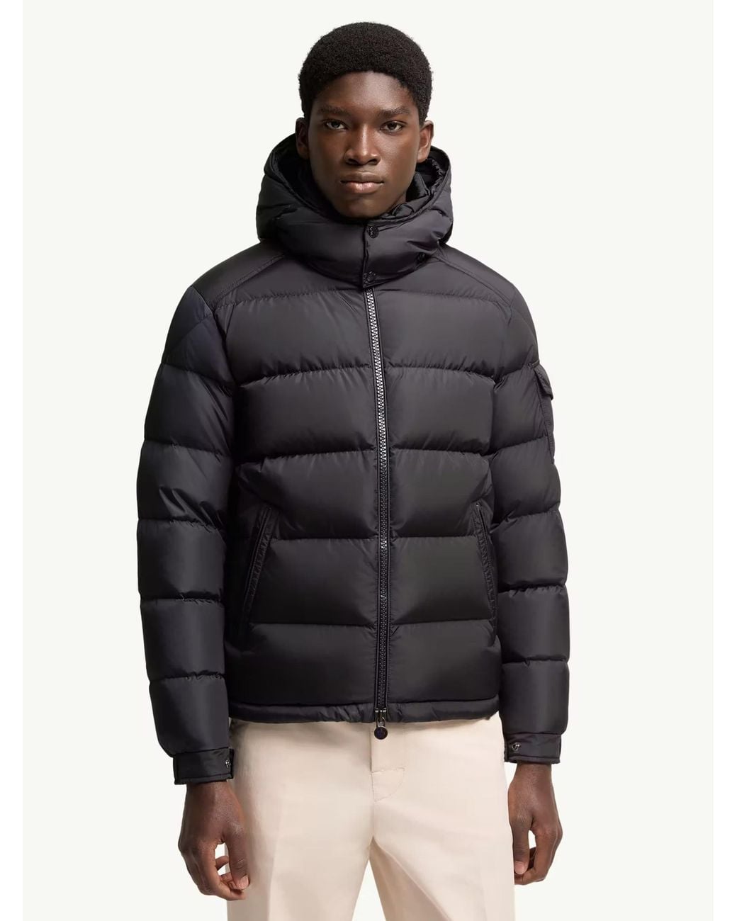 Moncler Black Maya Quilted Jacket for men
