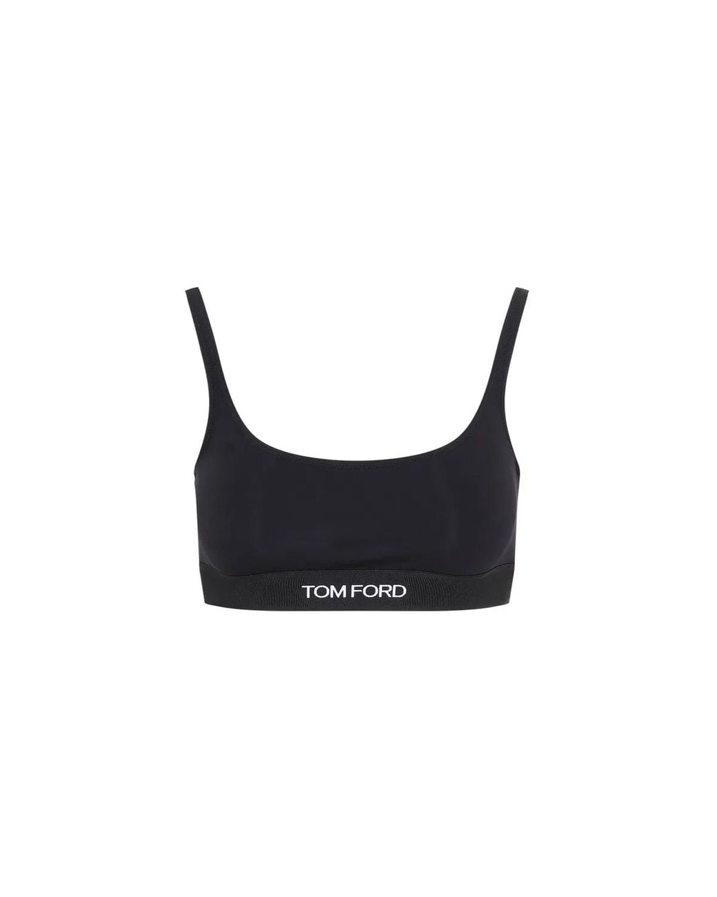 Tom Ford Black Logo Bralette Bra