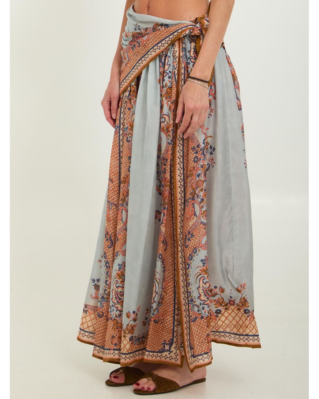 Zimmermann Multicolor Mahon Paisley Silk Long Dress
