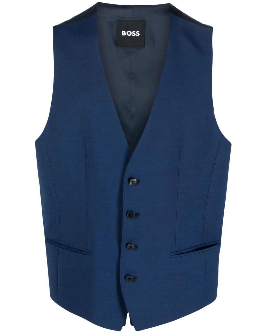 Boss Blue Chaleco Conjunto for men
