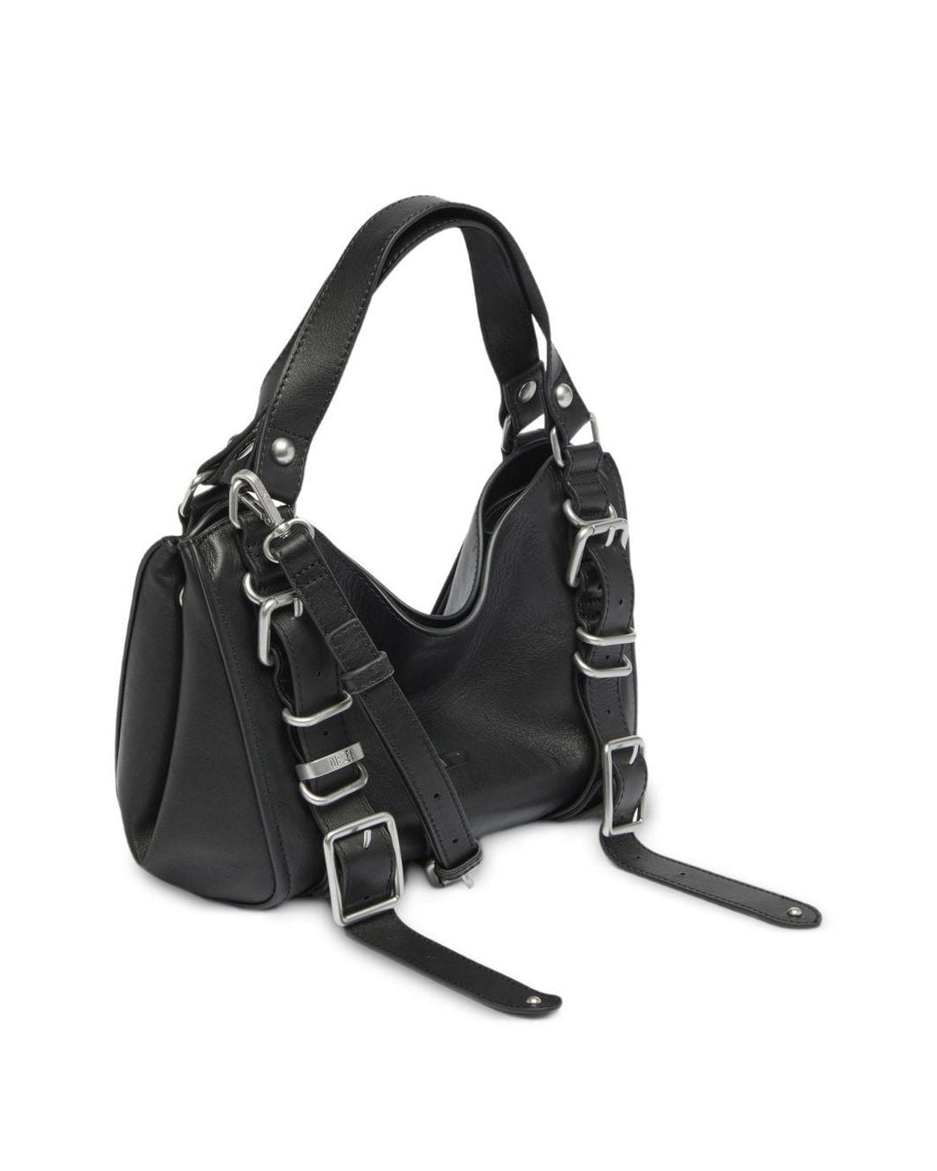 DIESEL Black D-One-Small Treated Leather Tote Bag With Handle