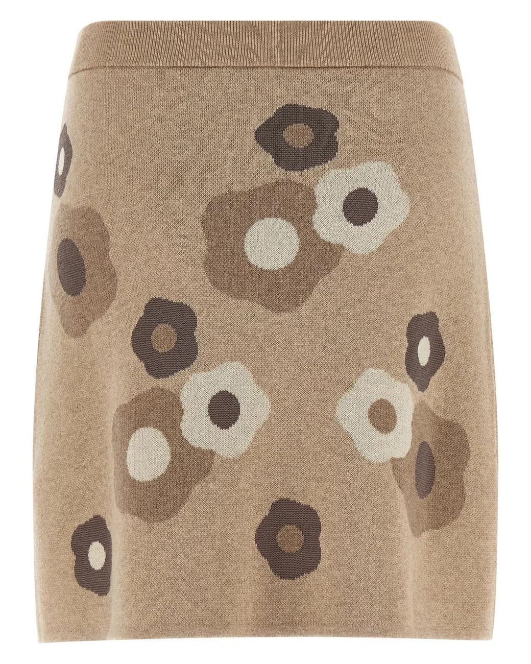 KENZO Brown 'Hana Dots' Skirt