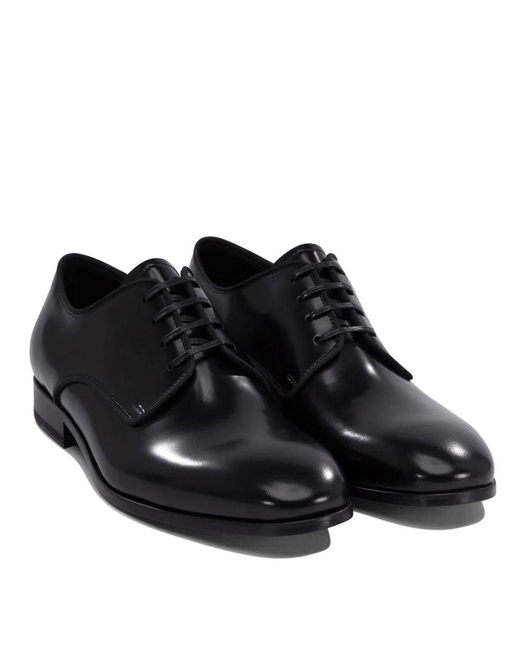 Fabi Black Lace-Up Shoes for men