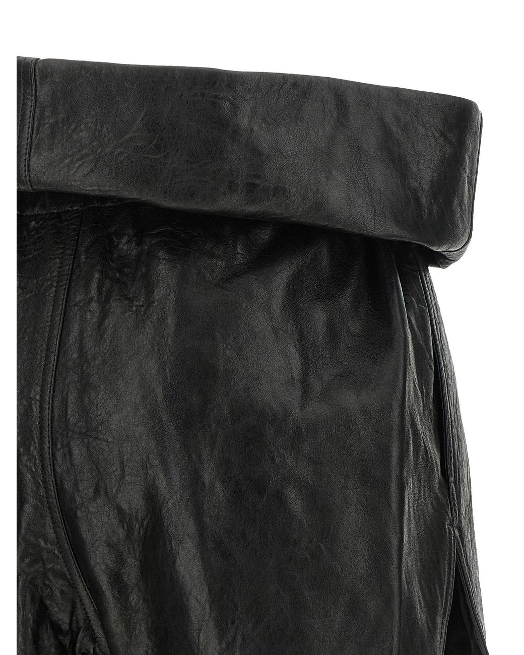Rick Owens Black 'Crater' Shorts