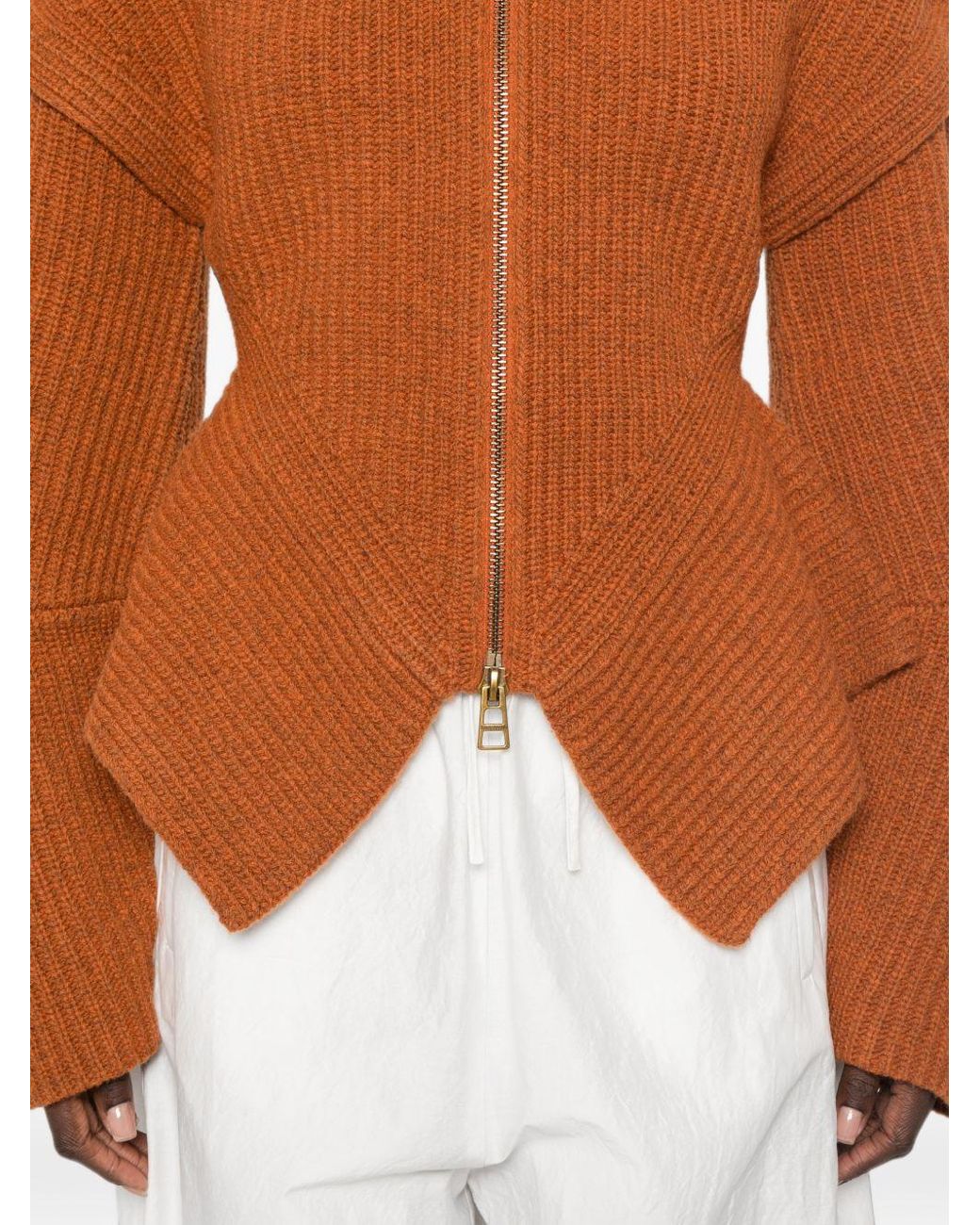 Zimmermann Brown Valiant Wool Cardigan