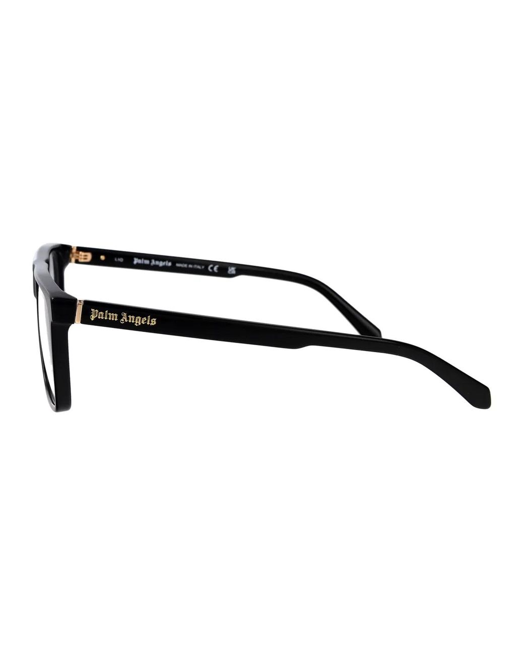 Palm Angels Black Shiny Acetate Glasses