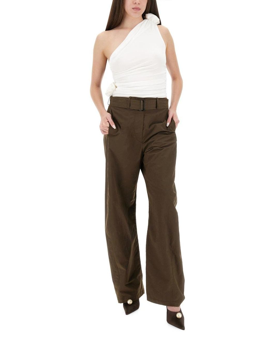 Magda Butrym White One Piece Top