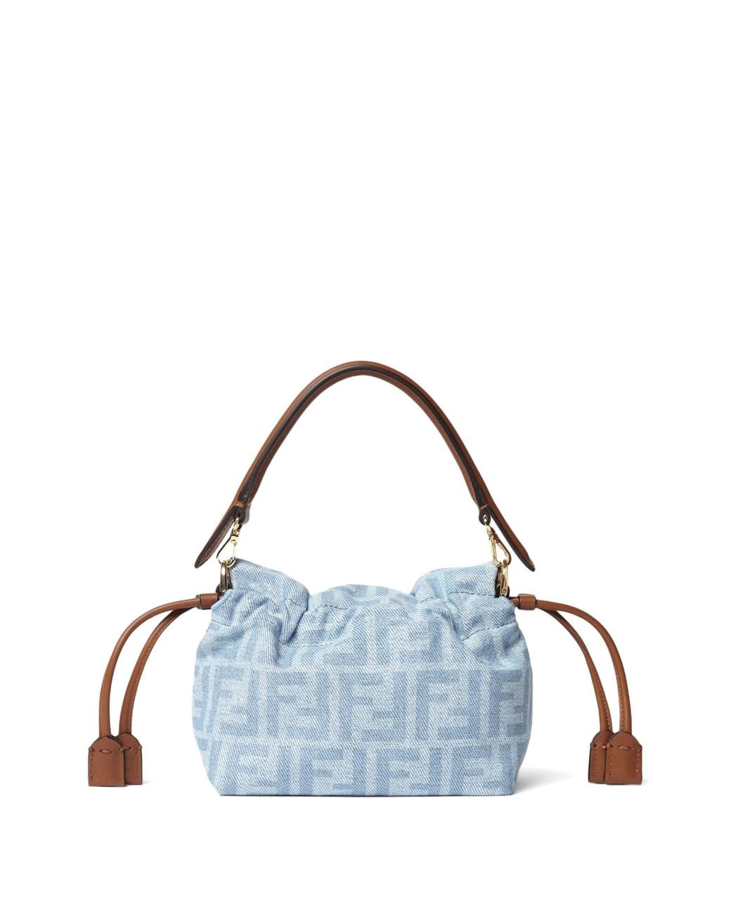 Fendi Blue Borsa Baguette Soft Small