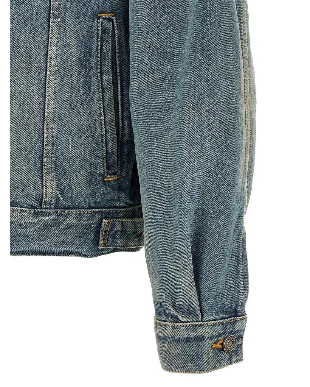 Saint Laurent Blue 'Trucker' Jacket for men