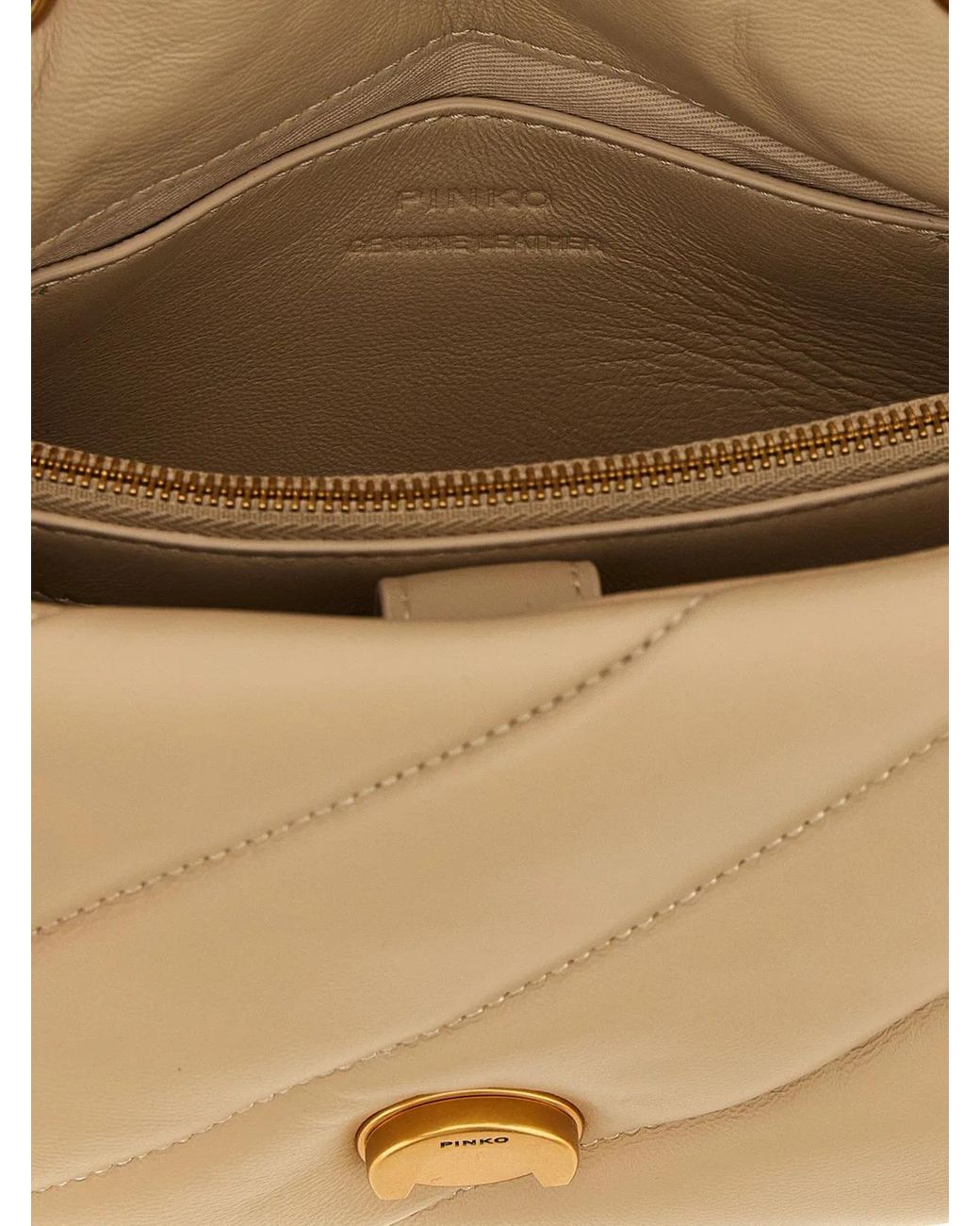 Pinko Natural 'Mini Love Puff' Crossbody Bag