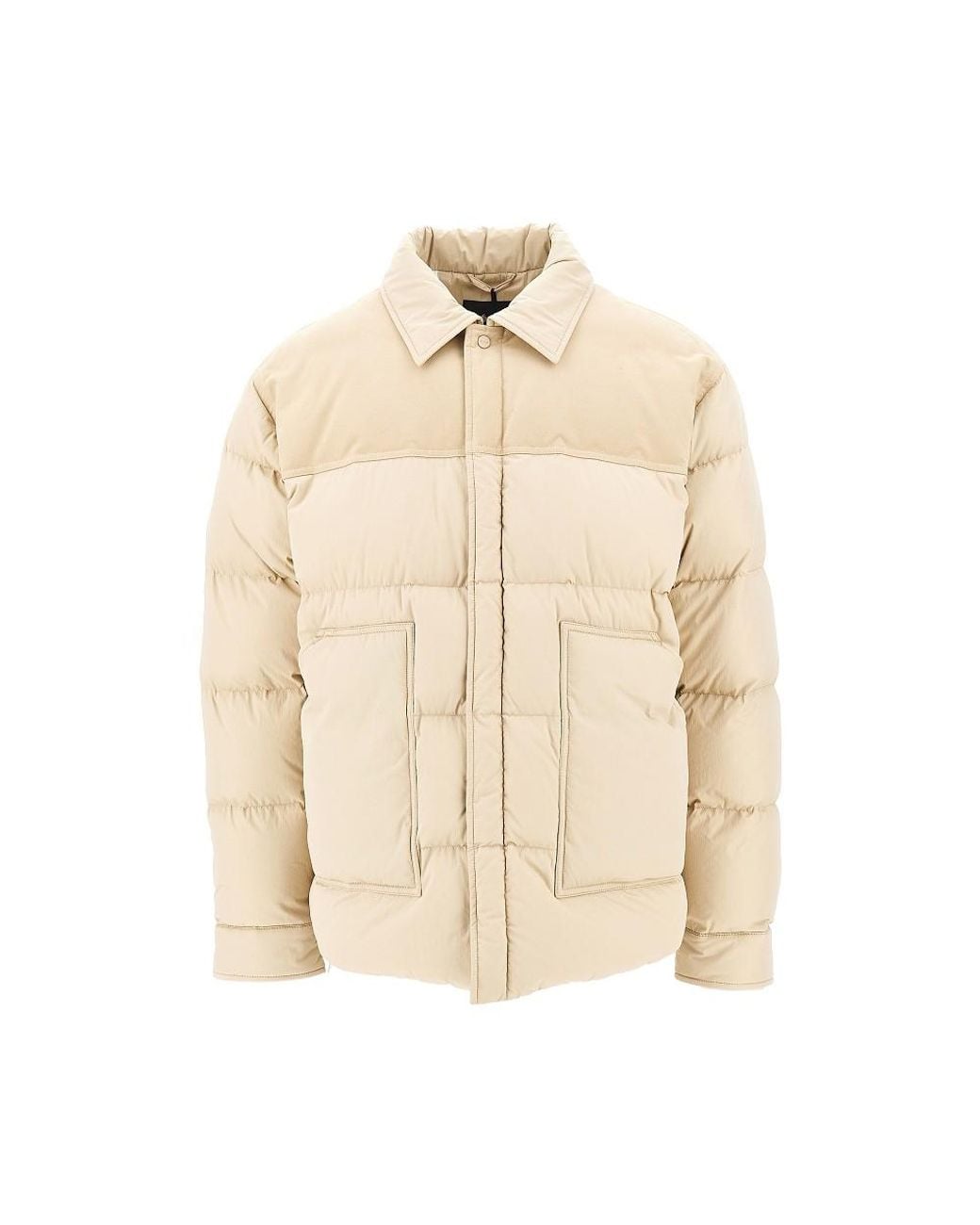 Herno Natural Cotton-Blend Down Jacket for men
