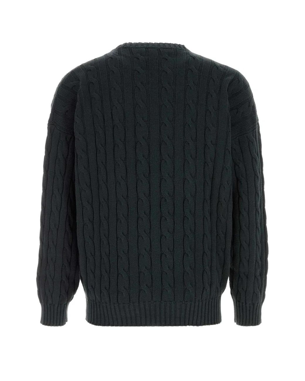 Prada Black Crew Neck Sweaters for men