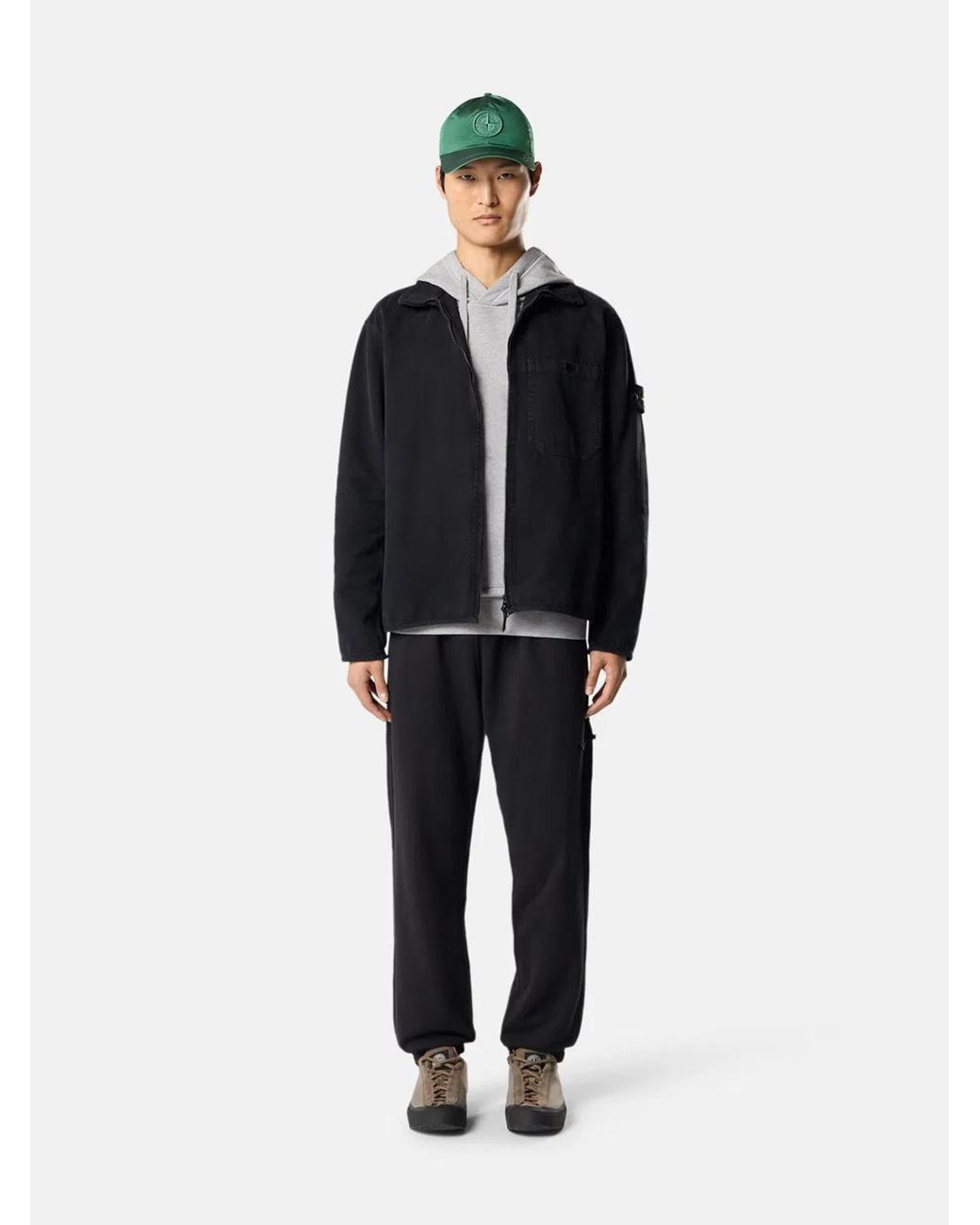 Stone Island Gray 6100062 Hoodie for men