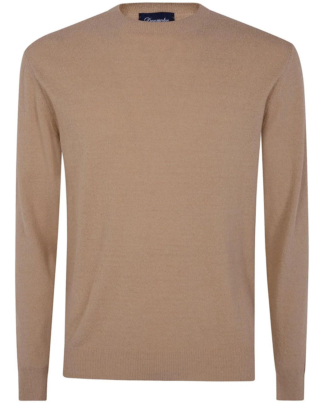 Drumohr Brown Long Sleeves Round Neck Sweater for men