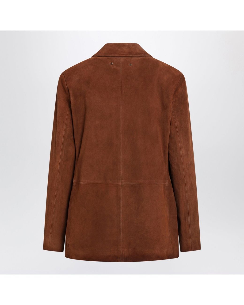 Golden Goose Deluxe Brand Brown Robyn Suede Sheepskin Blazer