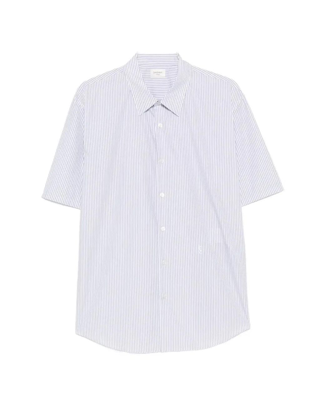Saint Laurent White Classic-Fit Button-Down Shirt for men
