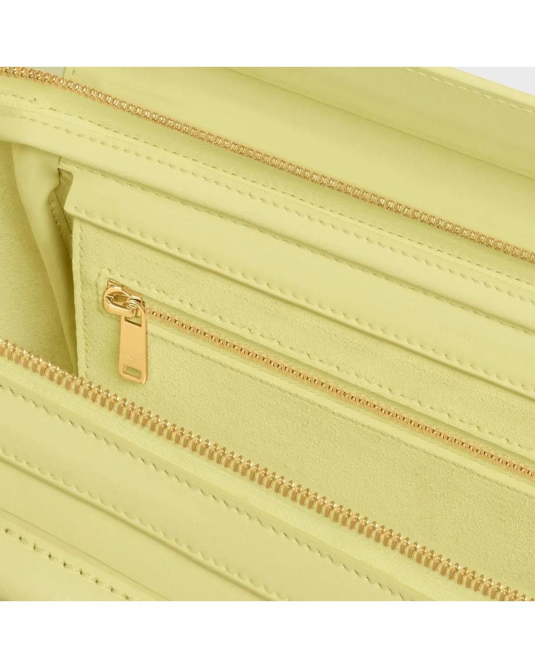 Céline Yellow Small Luggage Tote Bag