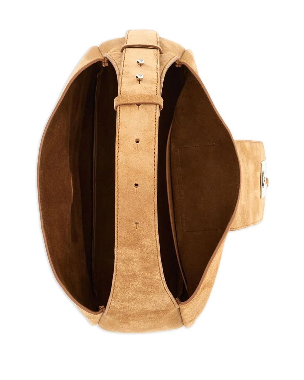 Hogan Natural Suede Adjustable Strap Bag