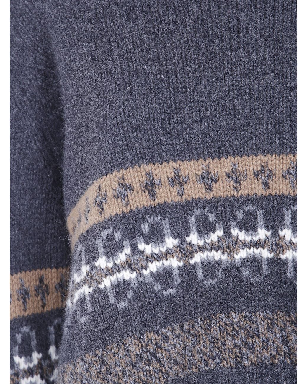 Nuur Blue Long Sleeves Round Neck Sweater