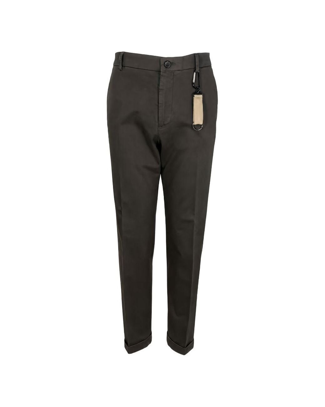 Manuel Ritz Black Cotton Elastane Trousers for men