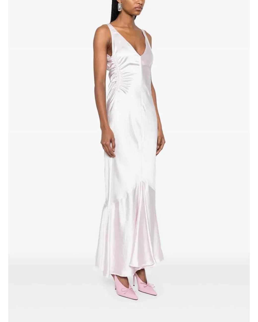Max Mara White Long Dress Katia